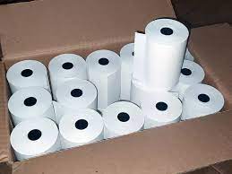 10 CAIXAS COM 30 BOBINAS PDV CADA BRANCA 80x40