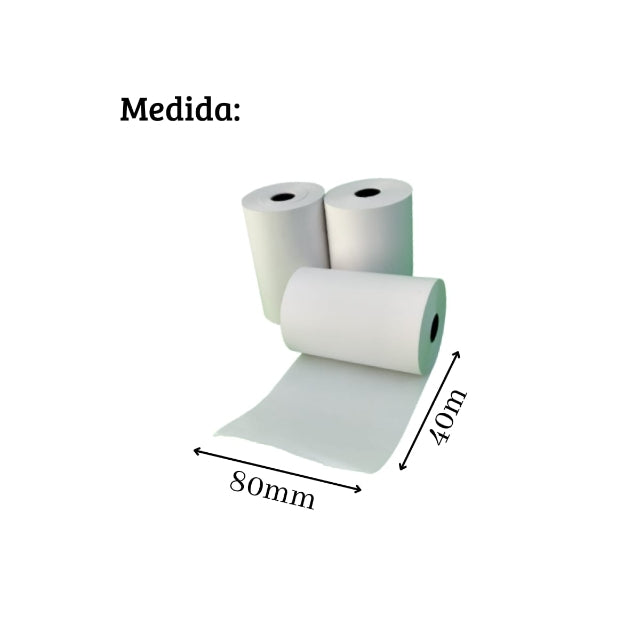 10 CAIXAS COM 30 BOBINAS PDV CADA BRANCA 80x40