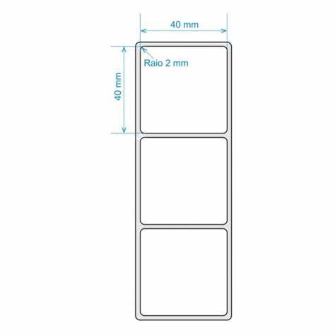 Etiqueta Térmica para Balança 40x40 - 20m - Branco - 36 rolos